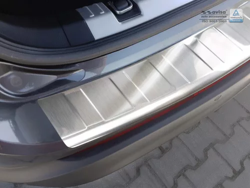Avisa protecție bară spate din oțel argintiu satin FORD Edge II 2014-2018
