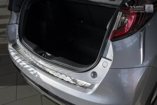 Avisa protecție bară spate din oțel argintiu satin HONDA Civic IX FL2015-2016