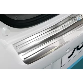   Avisa protecție bară spate din oțel satin argintiu (2 mai multe bucăți) Kia SOUL II EV 2014->