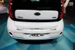 Avisa protecție bară spate din oțel satin argintiu (2 mai multe bucăți) Kia SOUL II EV 2014->
