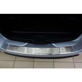  Avisa protecție bară spate din oțel argintiu satin Dacia LOGAN MCV 2013-2016, FL 2016