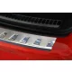 Avisa protecție bară spate din oțel argintiu satin, cu textură bordată, finisaj periat Seat Leon III (5F) ST/ST X-PERIENCE 2013-2017, FL2017-2020