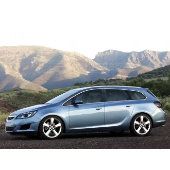   Avisa protecție bară spate din oțel argintiu satin OPEL Astra IV 5d sports Tourer FL2012-2015
