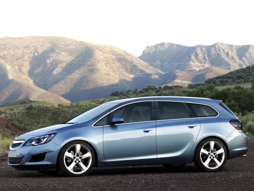 Avisa protecție de bară din oțel argintie satinată OPEL ASTRA IV 5d sports tourer FL2012-2015
