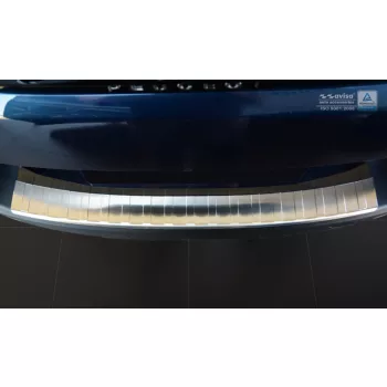   Avisa protecție bară spate din oțel argintiu satin PEUGEOT 5008 II 2017-2024