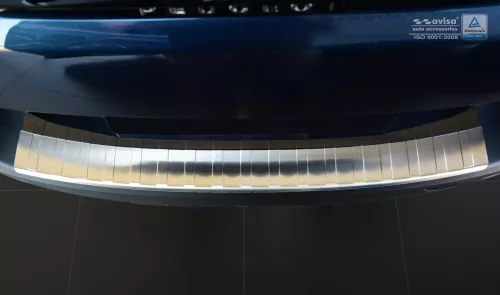 Avisa protecție bară spate din oțel argintiu satin PEUGEOT 5008 II 2017-2024