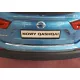 Avisa protecție bară spate din oțel argintiu satin NISSAN QASHQAI II crossover FL2017-2021