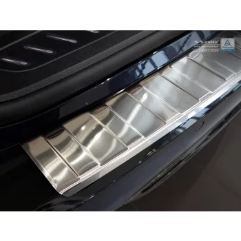   Avisa protecție bară spate din oțel argintiu satin Bmw 5 G31 touring 2017-2020 (fără M-pakiet), Bmw 5er Touring Luxury Line 2017-2020