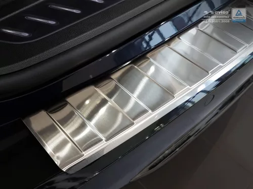 Avisa protecție bară spate din oțel argintiu satin Bmw 5 G31 touring 2017-2020 (fără M-pakiet), Bmw 5er Touring Luxury Line 2017-2020