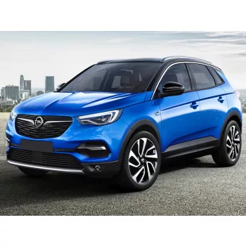   Avisa protecție bară spate din oțel argintiu satin OPEL GRANDLAND X/Hybrid 2017-2021