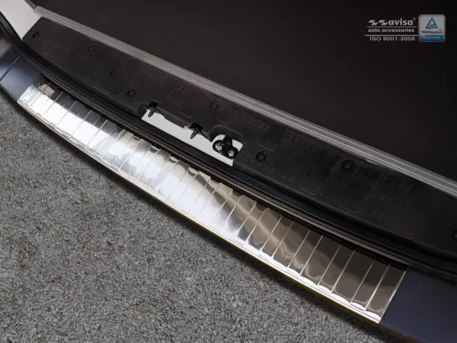 Avisa protecție bară spate din oțel argintiu satin VOLKSWAGEN CRAFTER II 2017-2024, FL 2024->
