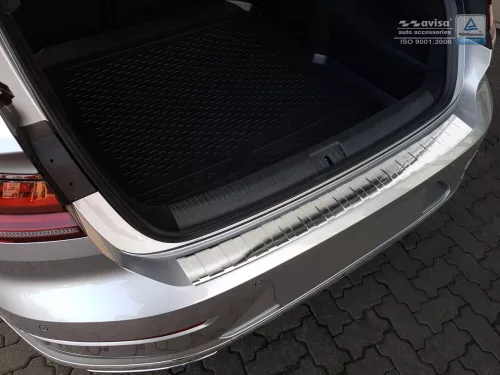 Avisa protecție bară spate din oțel argintiu satin VOLKSWAGEN ARTEON 2017-2020, FL2020->