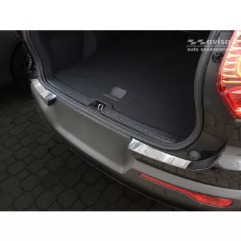   Avisa protecție bară spate din oțel satin argintiu (2 mai multe bucăți) Volvo XC40 2017->