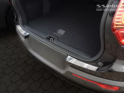 Avisa protecție bară spate din oțel satin argintiu (2 mai multe bucăți) Volvo XC40 2017->