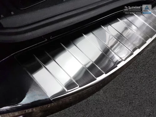Avisa protecție de bară din oțel argintie satinată FORD MONDEO IV MK4 turnier 2007-2010