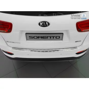   Avisa protecție bară spate din oțel argintiu satin Kia SORENTO III FL2017-2020