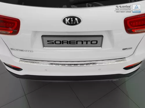 Avisa protecție bară spate din oțel argintiu satin Kia SORENTO III FL2017-2020