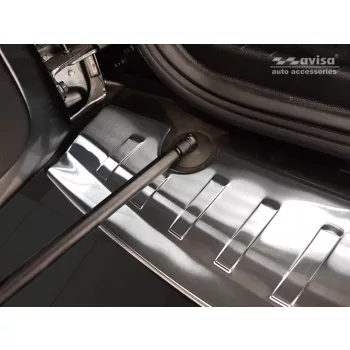   Avisa protecție bară spate din oțel argintiu satin FORD ECOSPORT II/ST-Line FL2017->