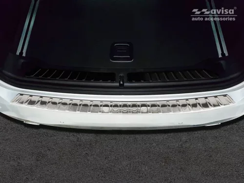 Avisa protecție bară spate din oțel argintiu satin Bmw X3 G01 (fără M pakiet) 2017-2021, FL2021- FL2021-2024
