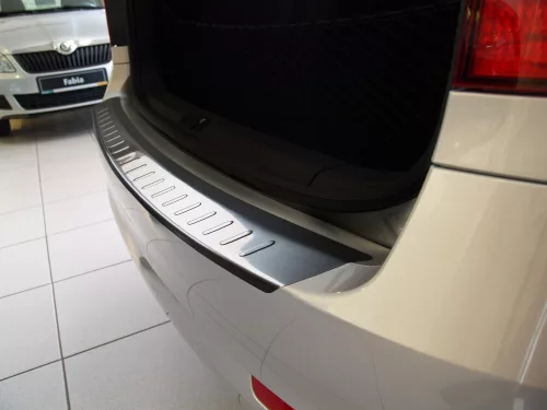 Avisa protecție bară spate din oțel argintiu satin SKODA Octavia II combi 2004-2013