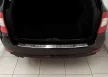 Avisa protecție bară spate din oțel argintiu satin SKODA SUPERB combi 2009-2013