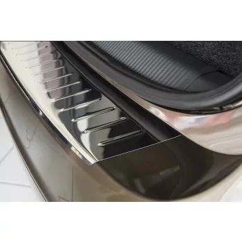   Avisa protecție bară spate din oțel argintiu satin SKODA YETI CITY 2013->
