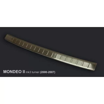   Avisa argintiu satin oțel Protecție bară spate FORD Mondeo III MK3 turnier 2000-2007