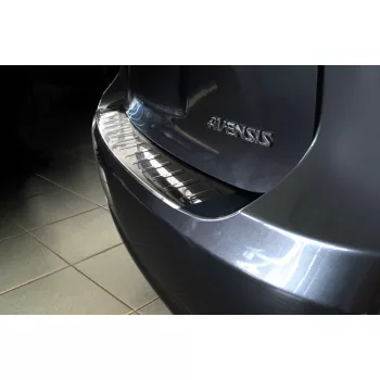   Avisa protecție bară spate din oțel argintiu satinat TOYOTA AVENSIS III combi 2009-2011, FL2011-2015