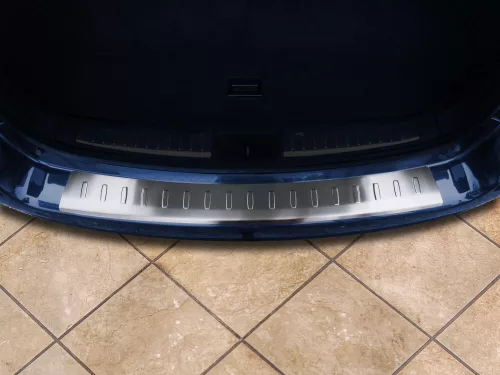Avisa protecție bară spate din oțel argintiu satinat TOYOTA AVENSIS II combi 2002-2009