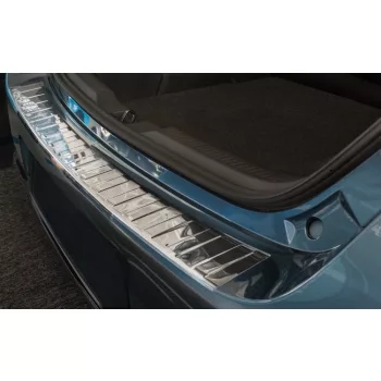   Avisa protecție bară spate din oțel argintiu satinat TOYOTA AURIS II touring 5d FL2015-2019