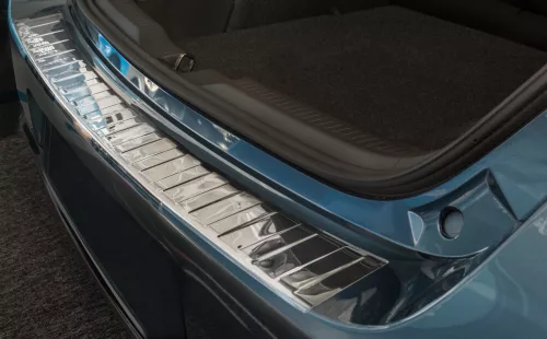 Avisa protecție bară spate din oțel argintiu satinat TOYOTA AURIS II touring 5d FL2015-2019