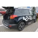Avisa protecție bară spate din oțel argintiu satin TOYOTA RAV4 IV 2013-03.2015