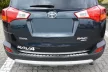 Avisa protecție bară spate din oțel argintiu satin TOYOTA RAV4 IV 2013-03.2015