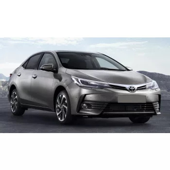   Avisa protecție bară spate din oțel argintiu satin TOYOTA Corolla XI E160 2013-2016, FL2016-2019
