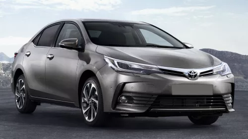 Avisa protecție bară spate din oțel argintiu satin TOYOTA Corolla XI E160 2013-2016, FL2016-2019