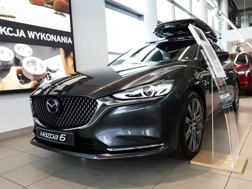 Avisa protecție bară spate din oțel argintiu satin, cu nouă textură Mazda 6 III combi (GJ) 2012-2014, FL2014-2018, FL2018->