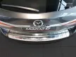 Avisa protecție bară spate din oțel argintiu satin, cu nouă textură Mazda 6 III combi (GJ) 2012-2014, FL2014-2018, FL2018->