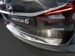 Avisa protecție bară spate din oțel argintiu satin, cu nouă textură Mazda 6 III combi (GJ) 2012-2014, FL2014-2018, FL2018->