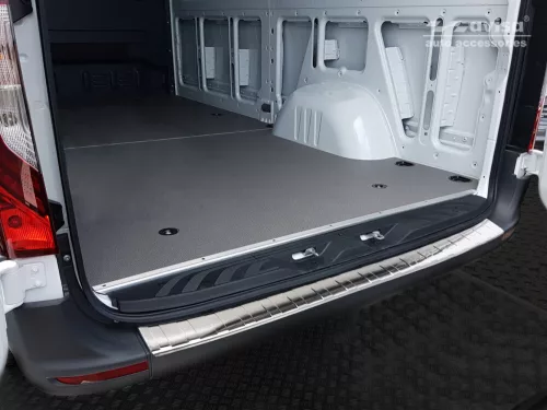 Avisa protecție bară spate din oțel argintiu satin MERCEDES SPRINTER III 2018->