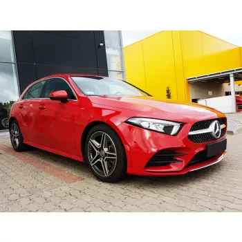   Avisa protecție bară spate din oțel argintiu satin MERCEDES A Class IV W177/AMG/250e Hybrid Hatchback 2018->
