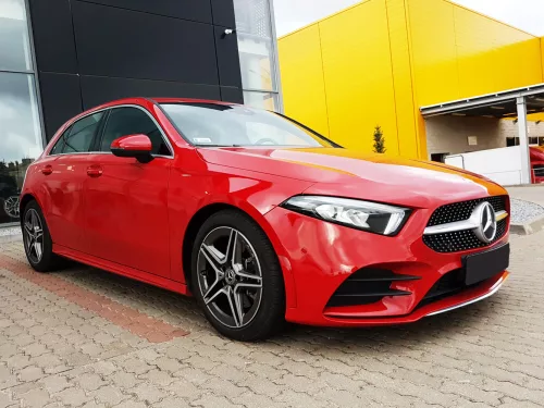 Avisa protecție bară spate din oțel argintiu satin MERCEDES A Class IV W177/AMG/250e Hybrid Hatchback 2018->