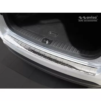   Avisa protecție bară spate din oțel argintiu satin HYUNDAI TUCSON III FL2018-2020