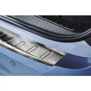   Avisa protecție bară spate din oțel argintiu satin OPEL ZAFIRA C Tourer 2012-2016, FL2016->