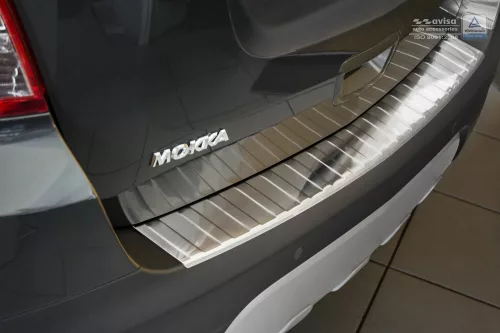 Avisa protecție de bară din oțel argintie satinată OPEL MOKKA 2012-2016