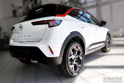 Avisa protecție de bară din oțel argintie satinată OPEL MOKKA II (B) crossover 2020->