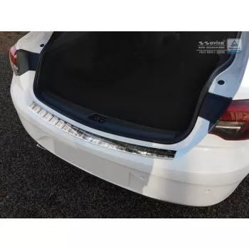   Avisa protecție bară spate din oțel argintiu satin OPEL INSIGNIA B Grand SPORT Liftback 2017-2020, FL2020->