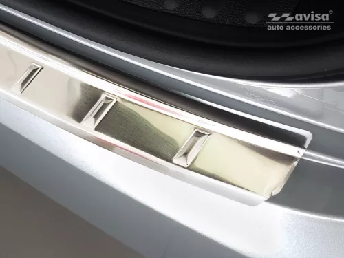 Avisa protecție bară spate din oțel argintiu satin Kia CEED SW/wagon 2018-2021, FL2021->
