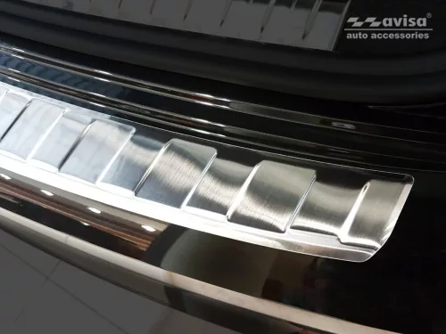 Avisa protecție bară spate din oțel argintiu satin Audi Q3 II crossover 2018->/S-line 2018-