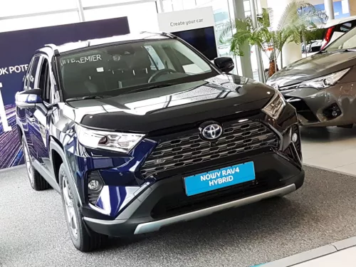 Avisa protecție bară spate din oțel argintiu satin Suzuki ACROSS 2020->, TOYOTA RAV4 V generation/Hybrid 2018->