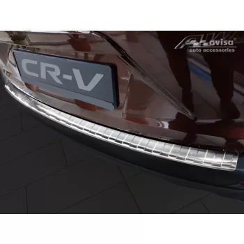   Avisa protecție bară spate HONDA CR-V V Hybrid 2019-> 2023 din oțel argintiu
